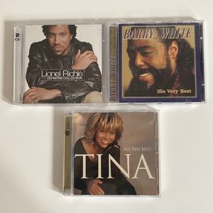 Three of the greatest music artists CD’s